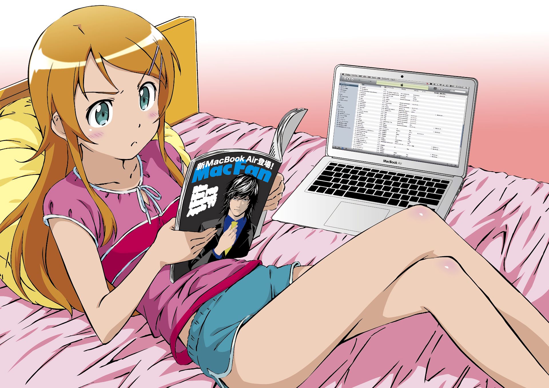 Laden Sie das Animes, Oreimo, Ore No Imōto Ga Konna Ni Kawaii Wake Ga Nai, Kirino Kousaka-Bild kostenlos auf Ihren PC-Desktop herunter
