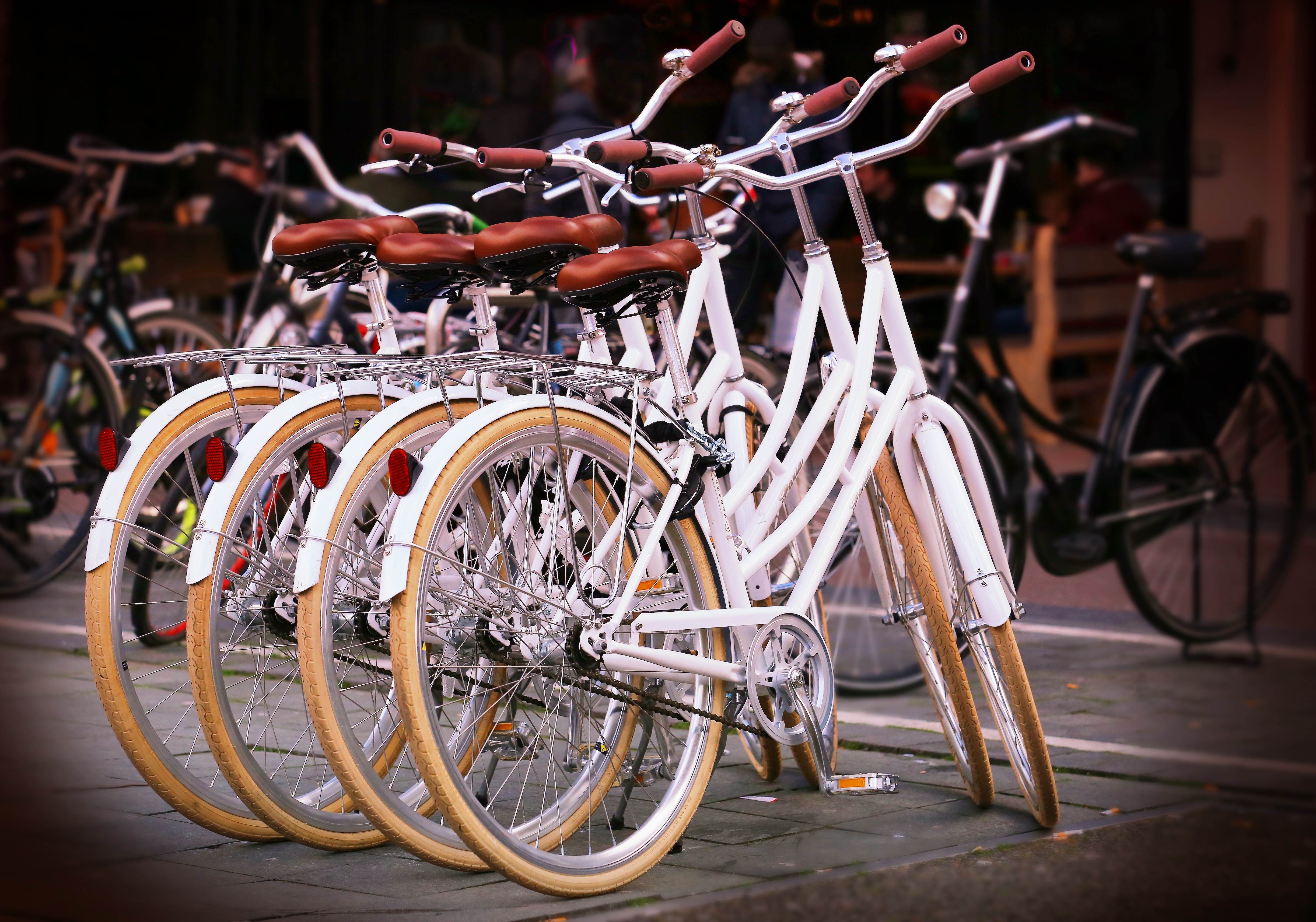 bicycles, miscellanea, miscellaneous, street, parking