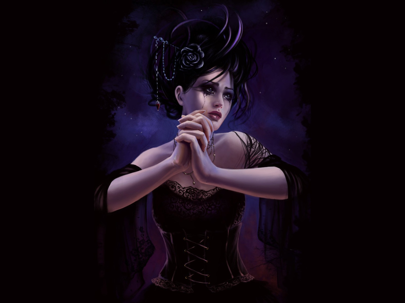 Free download wallpaper Gothic, Dark, Witch, Cgi on your PC desktop