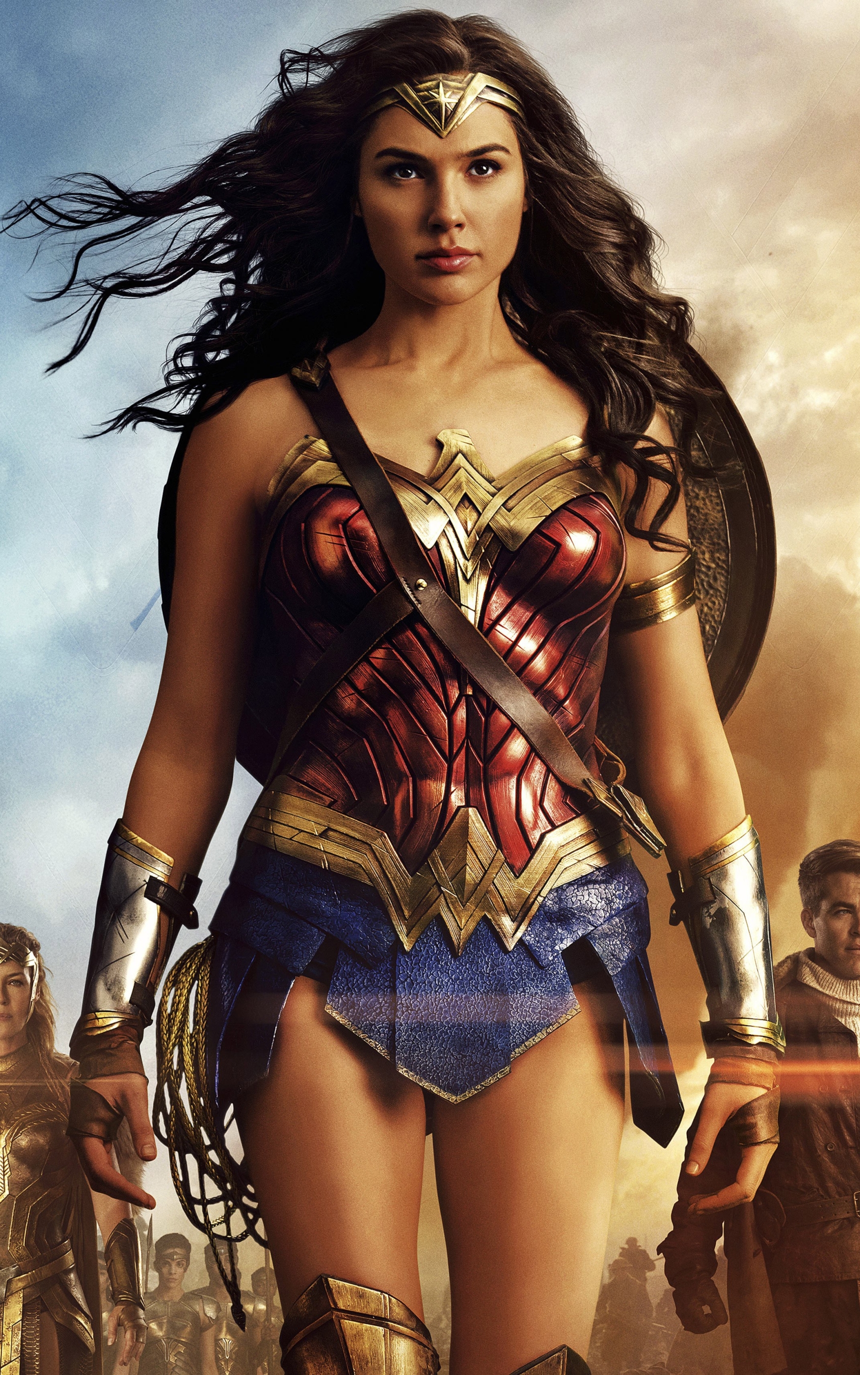 Free download wallpaper Chris Pine, Movie, Wonder Woman, Gal Gadot on your PC desktop
