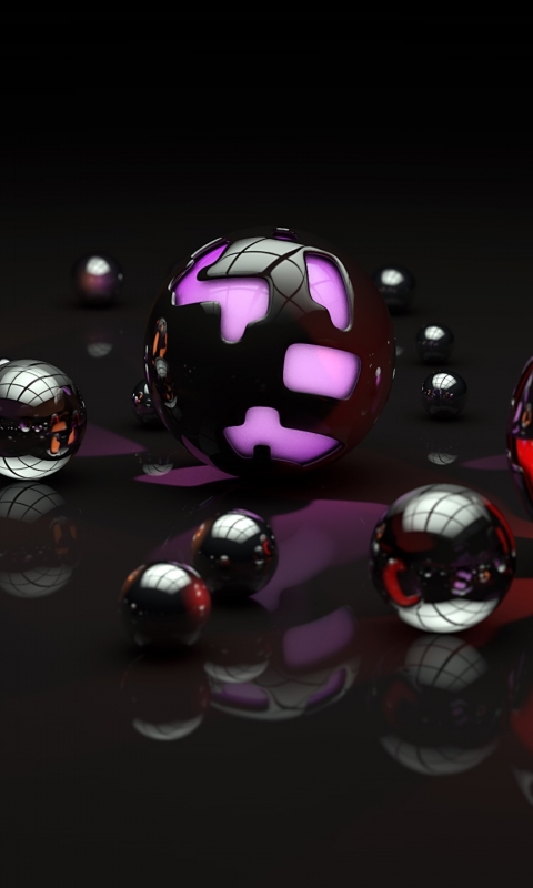 無料モバイル壁紙ボール, 芸術的, 球体, 3Dアートをダウンロードします。