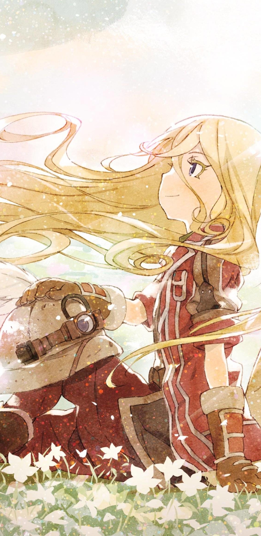 made in abyss, anime, long hair, blonde, lyza (made in abyss)