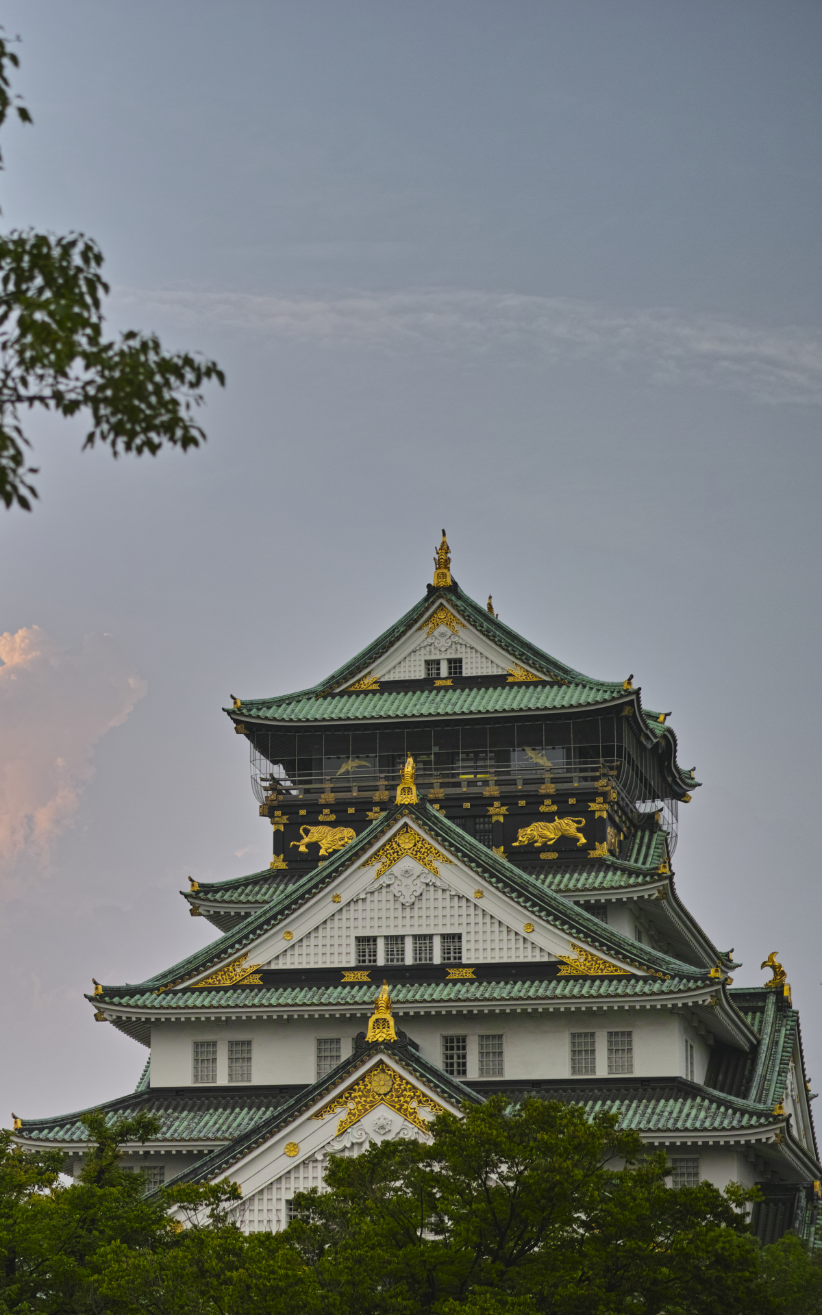 Скачать картинку Замки, Япония, Сделано Человеком, Осакский Замок в телефон бесплатно.