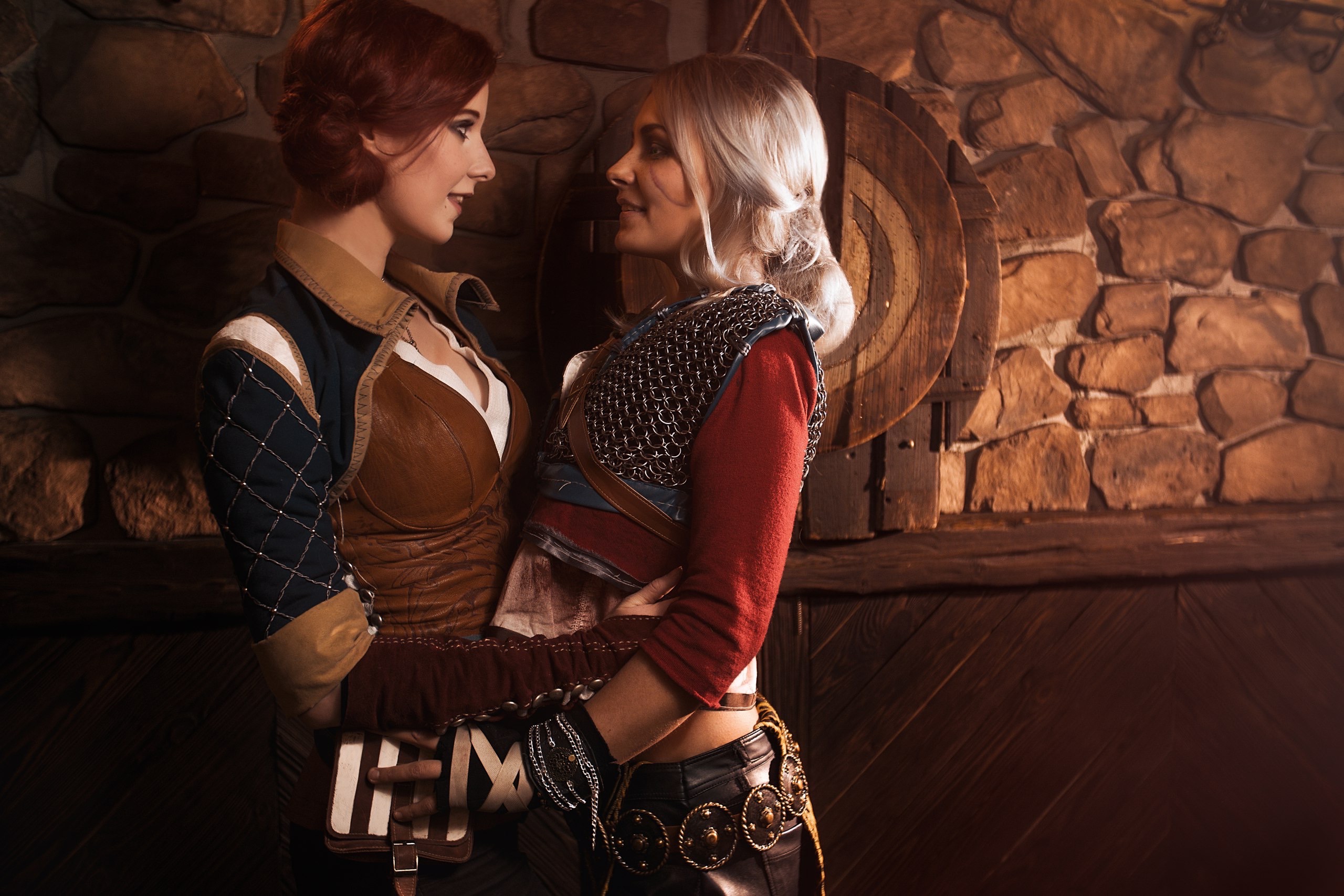 Free download wallpaper Women, The Witcher, Cosplay, Triss Merigold, Ciri (The Witcher) on your PC desktop