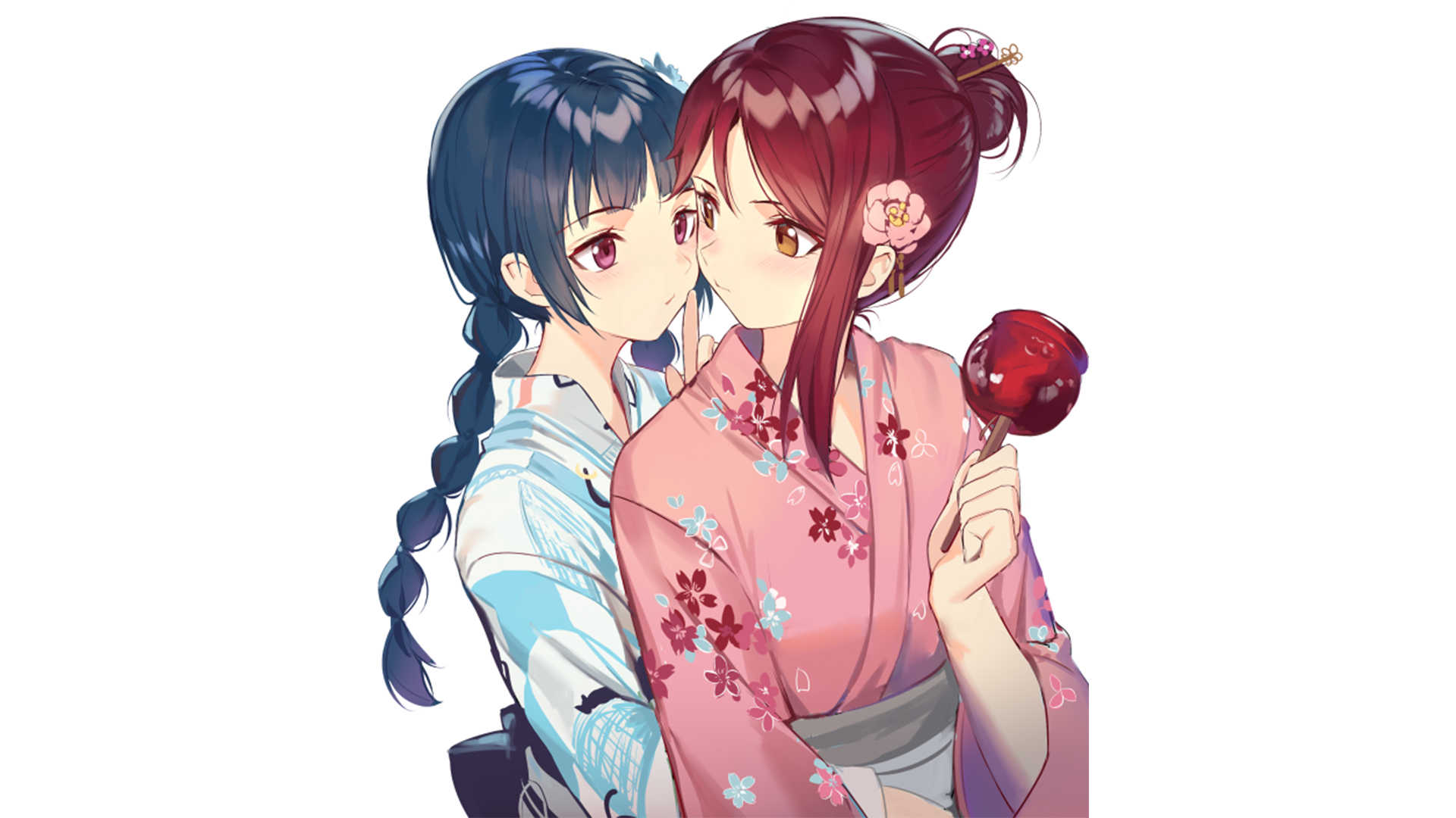Free download wallpaper Anime, Girl, Yuri on your PC desktop