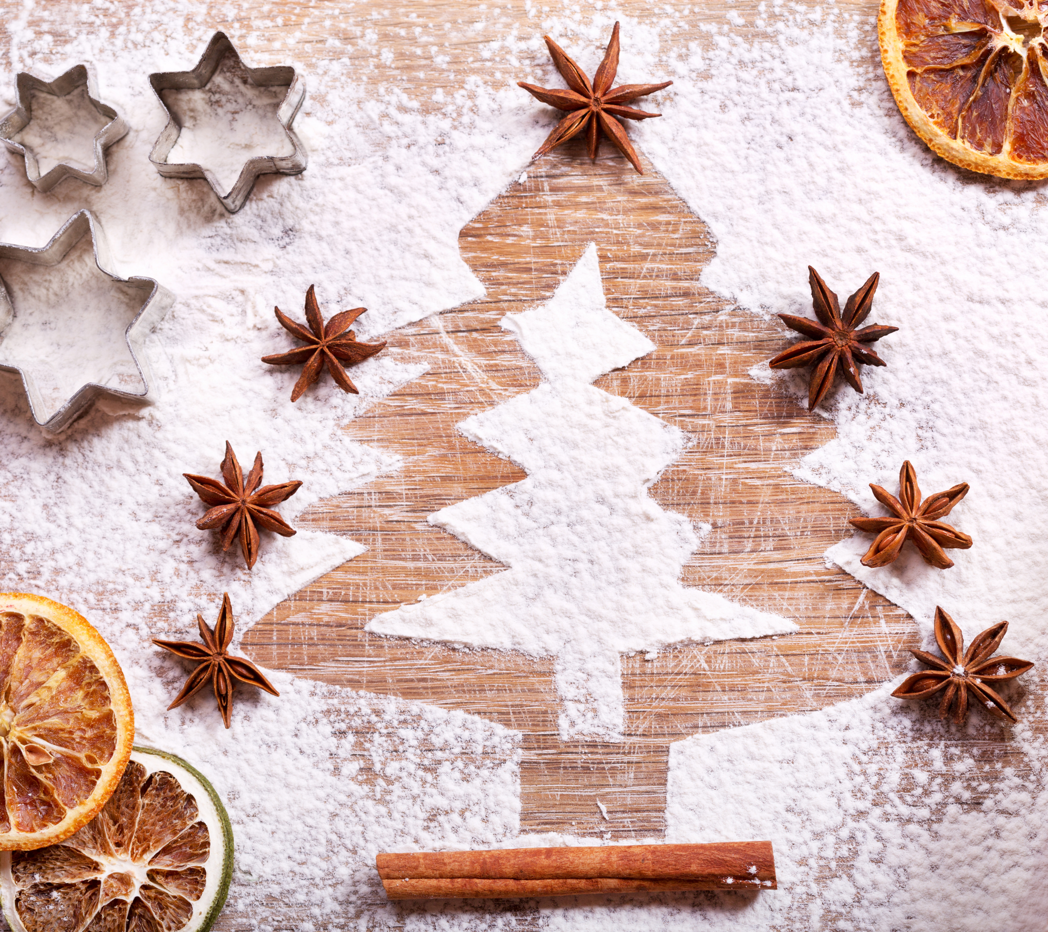 Download mobile wallpaper Christmas, Holiday, Christmas Tree, Sugar, Star Anise for free.