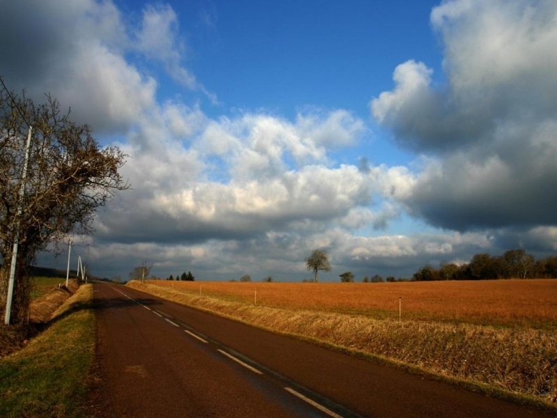 Download mobile wallpaper Landscape, Nature, Roads, Fields for free.