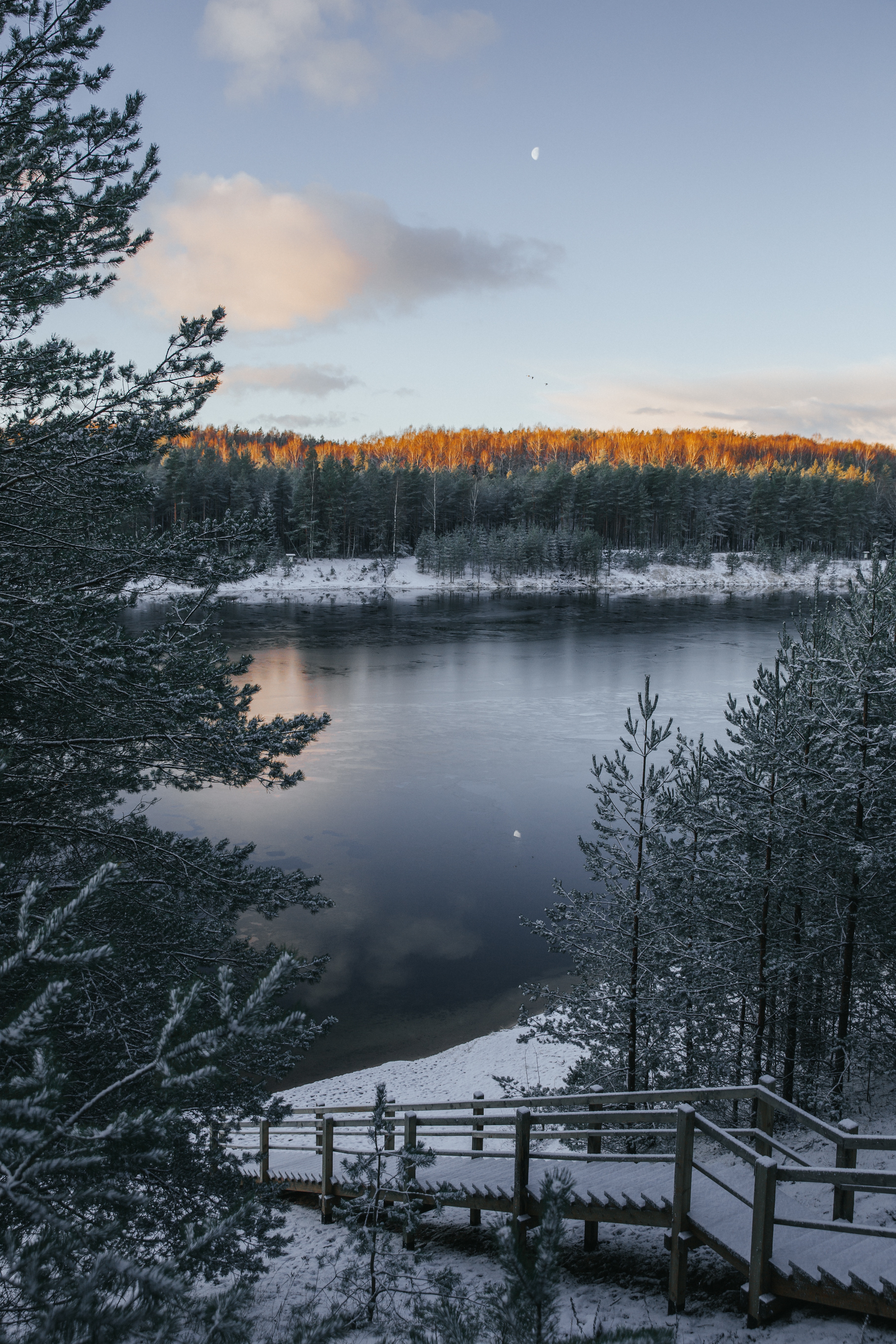 101891画像をダウンロード冬, 自然, 雪, 湖, 霜, 冬の風景-壁紙とスクリーンセーバーを無料で