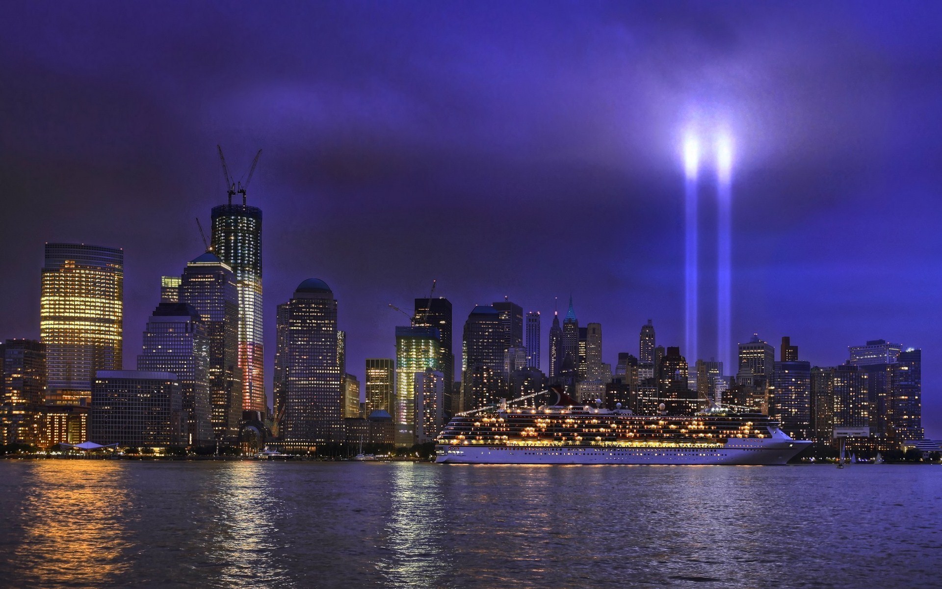 Baixe gratuitamente a imagem Noite, Cidade, Nova York, Feito Pelo Homem na área de trabalho do seu PC