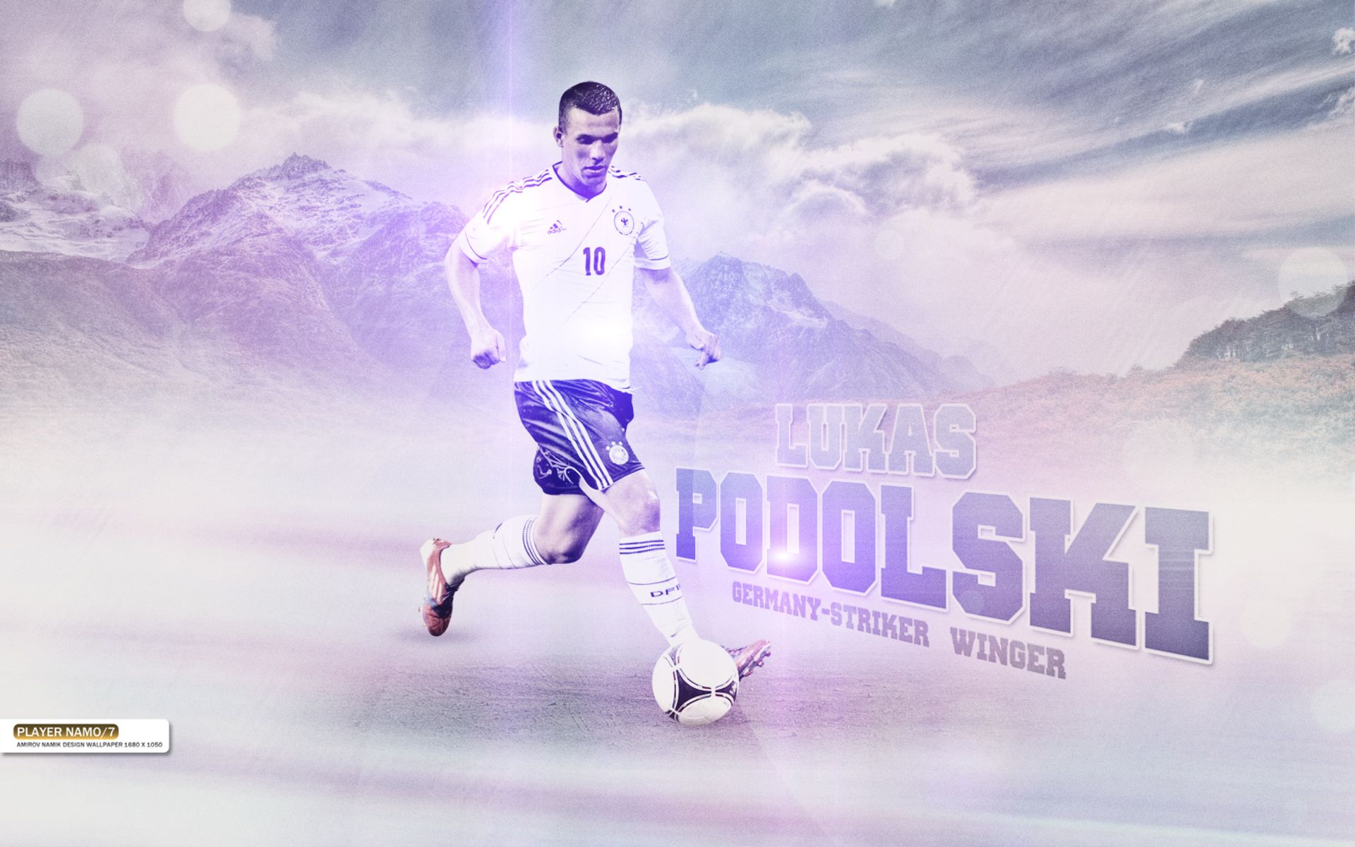 PCデスクトップにスポーツ, サッカー, サッカードイツ代表, ルーカス・ポドルスキ画像を無料でダウンロード