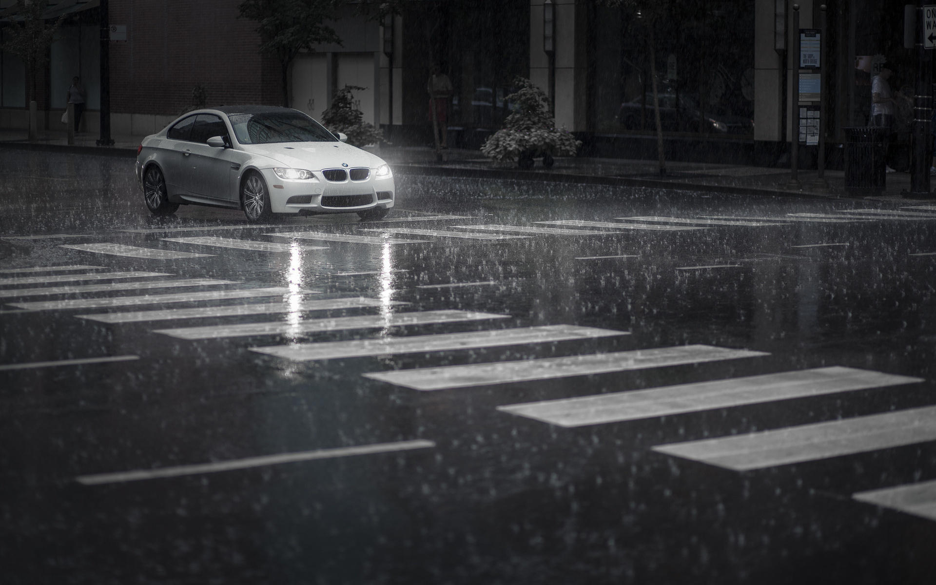 Download mobile wallpaper Bmw, Rain, Photography for free.