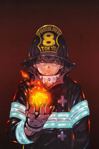 1350126 скачать обои аниме, пламенная бригада пожарных, энен но сёбутай - заставки и картинки бесплатно
