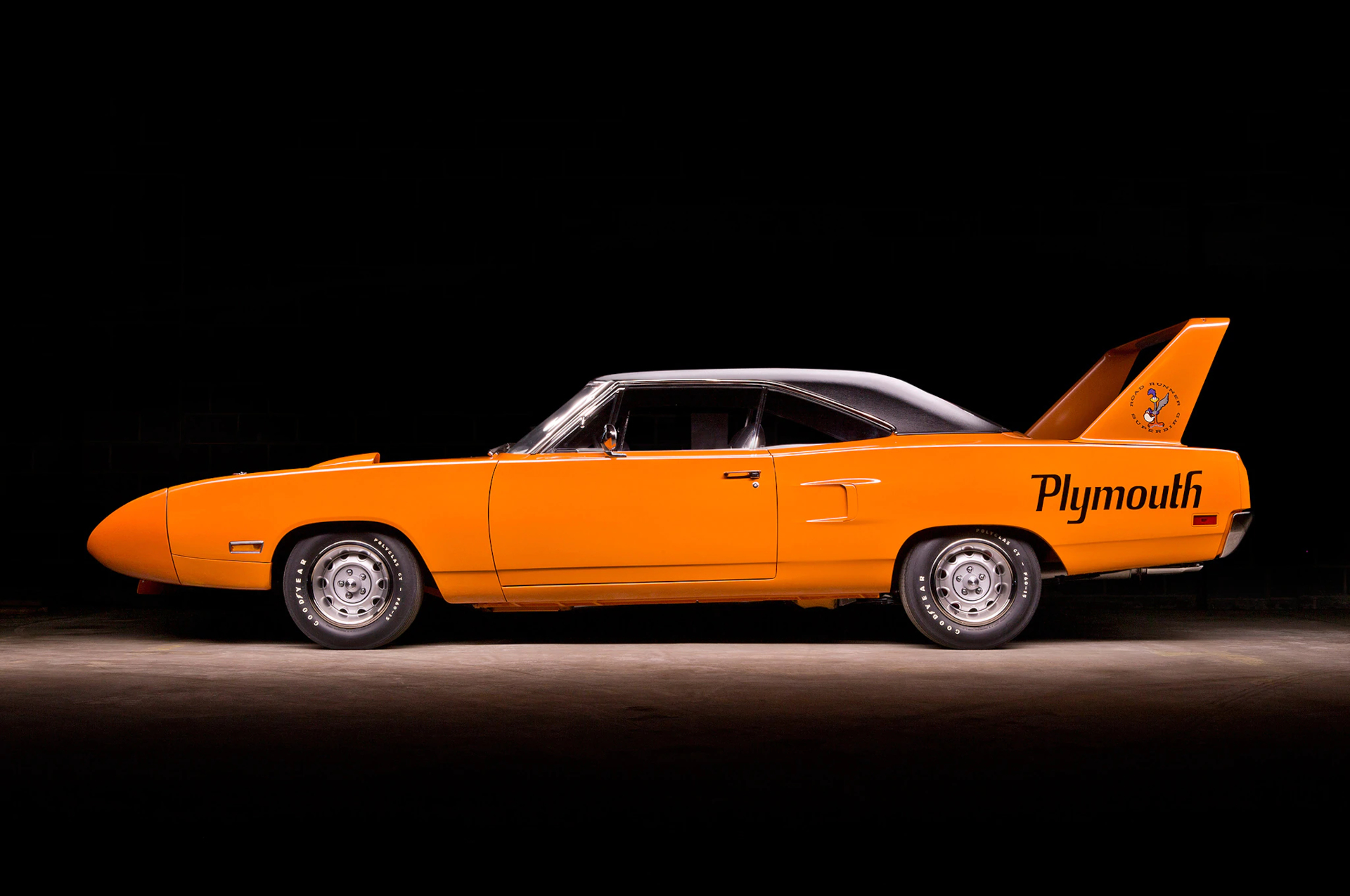 vehicles, plymouth superbird, car, classic car, orange car, plymouth, retro
