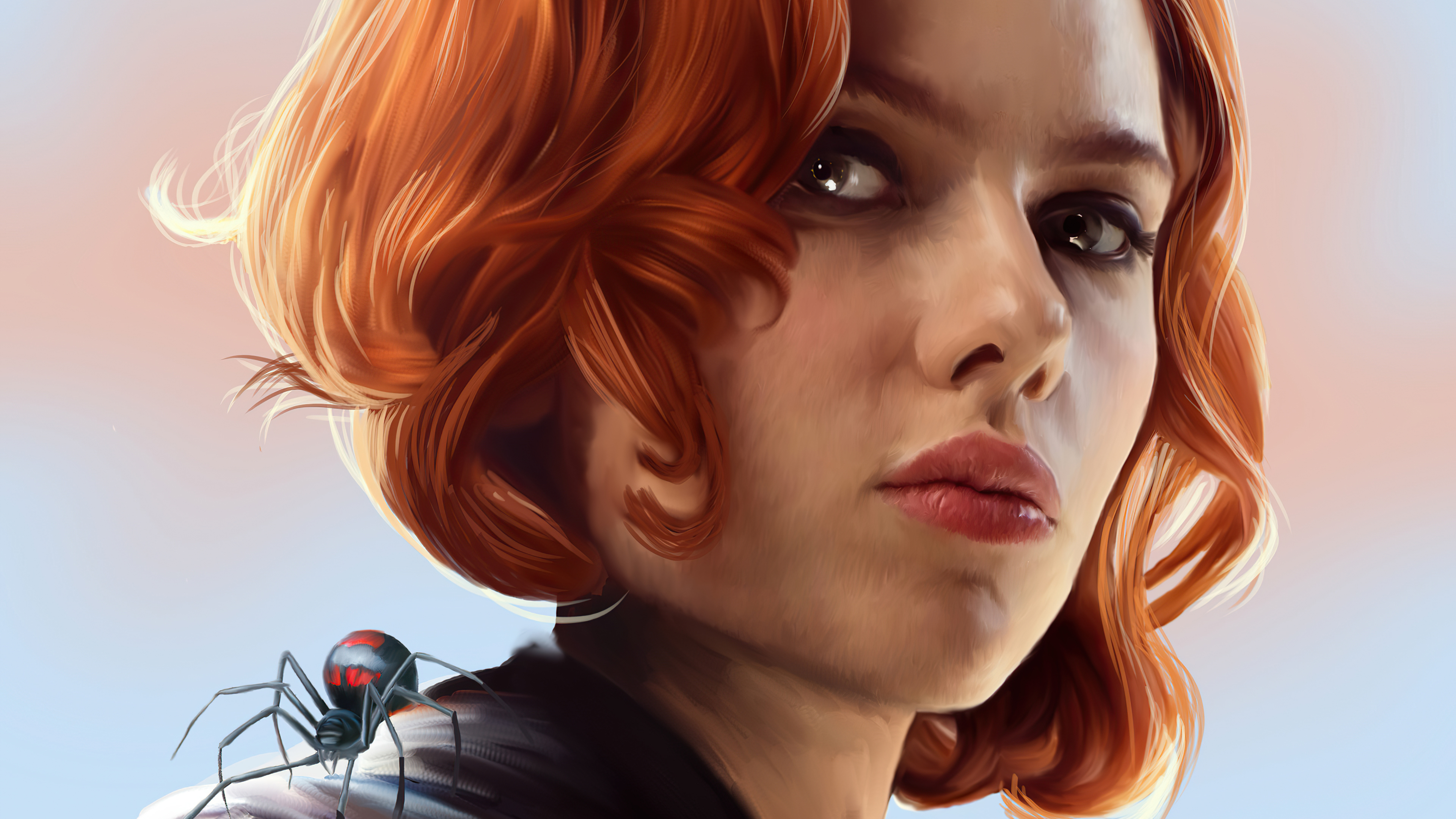 Download mobile wallpaper Face, Movie, Black Widow, The Avengers, Natasha Romanoff for free.