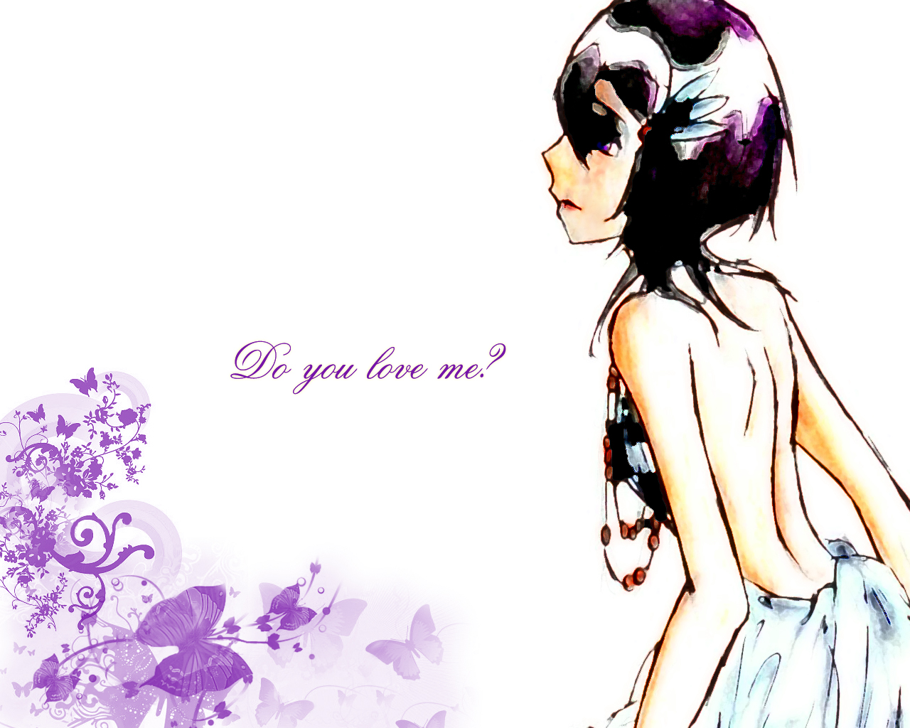 Handy-Wallpaper Bleach, Rukia Kuchiki, Animes kostenlos herunterladen.