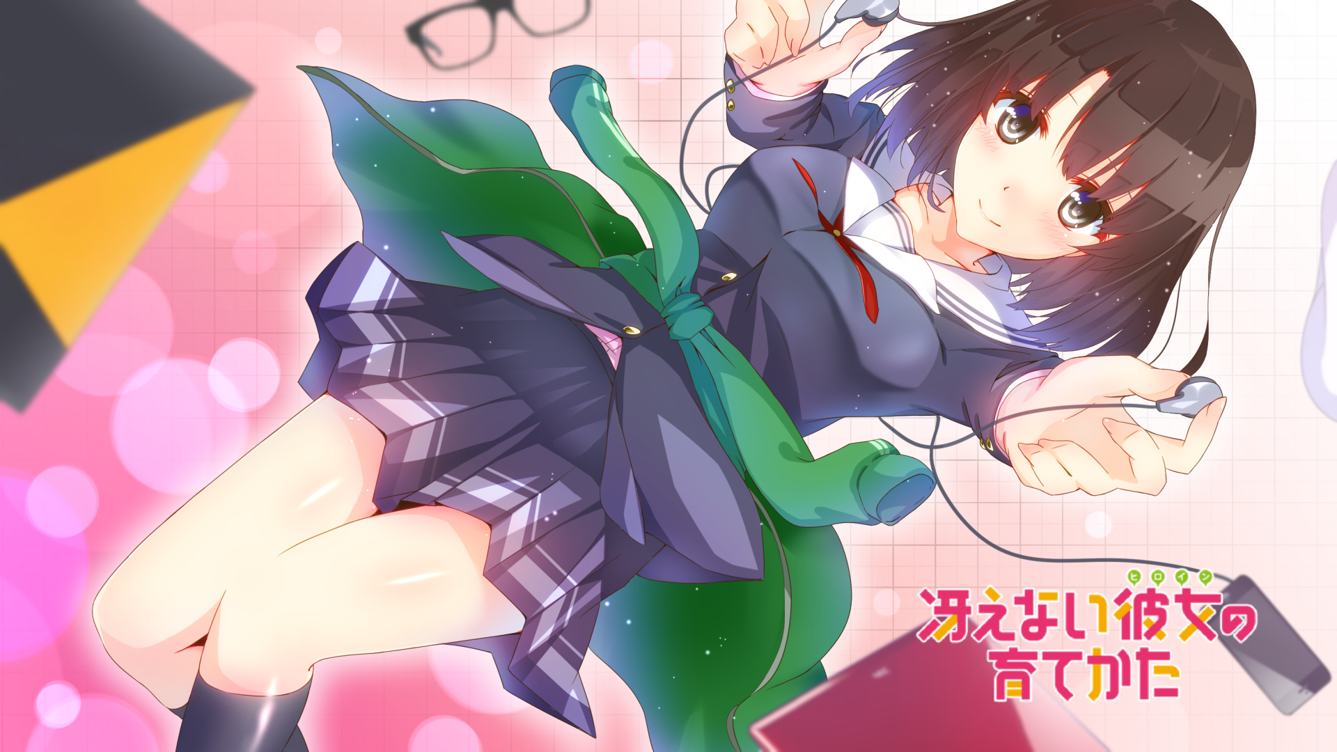anime, saekano: how to raise a boring girlfriend, brown eyes, brown hair, megumi katō, school uniform, short hair