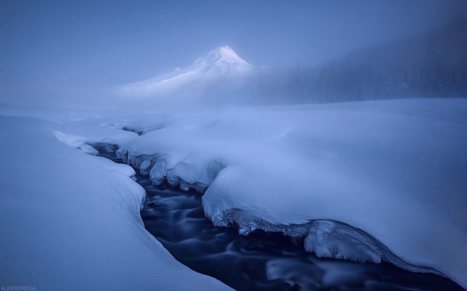 PCデスクトップに冬, 自然, 雪, 霧, 地球, ストリーム画像を無料でダウンロード