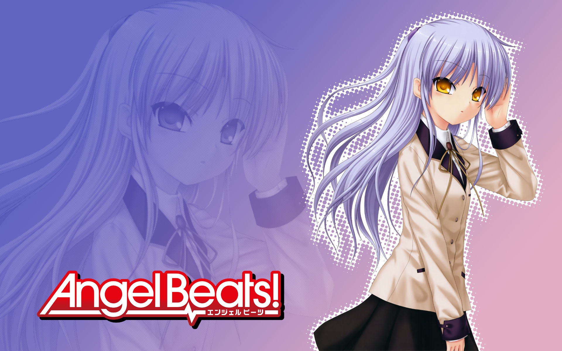 Handy-Wallpaper Animes, Angel Beats!, Kanade Tachibana kostenlos herunterladen.