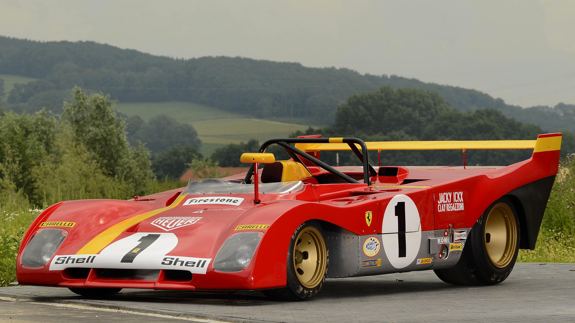 Laden Sie Ferrari 312P HD-Desktop-Hintergründe herunter