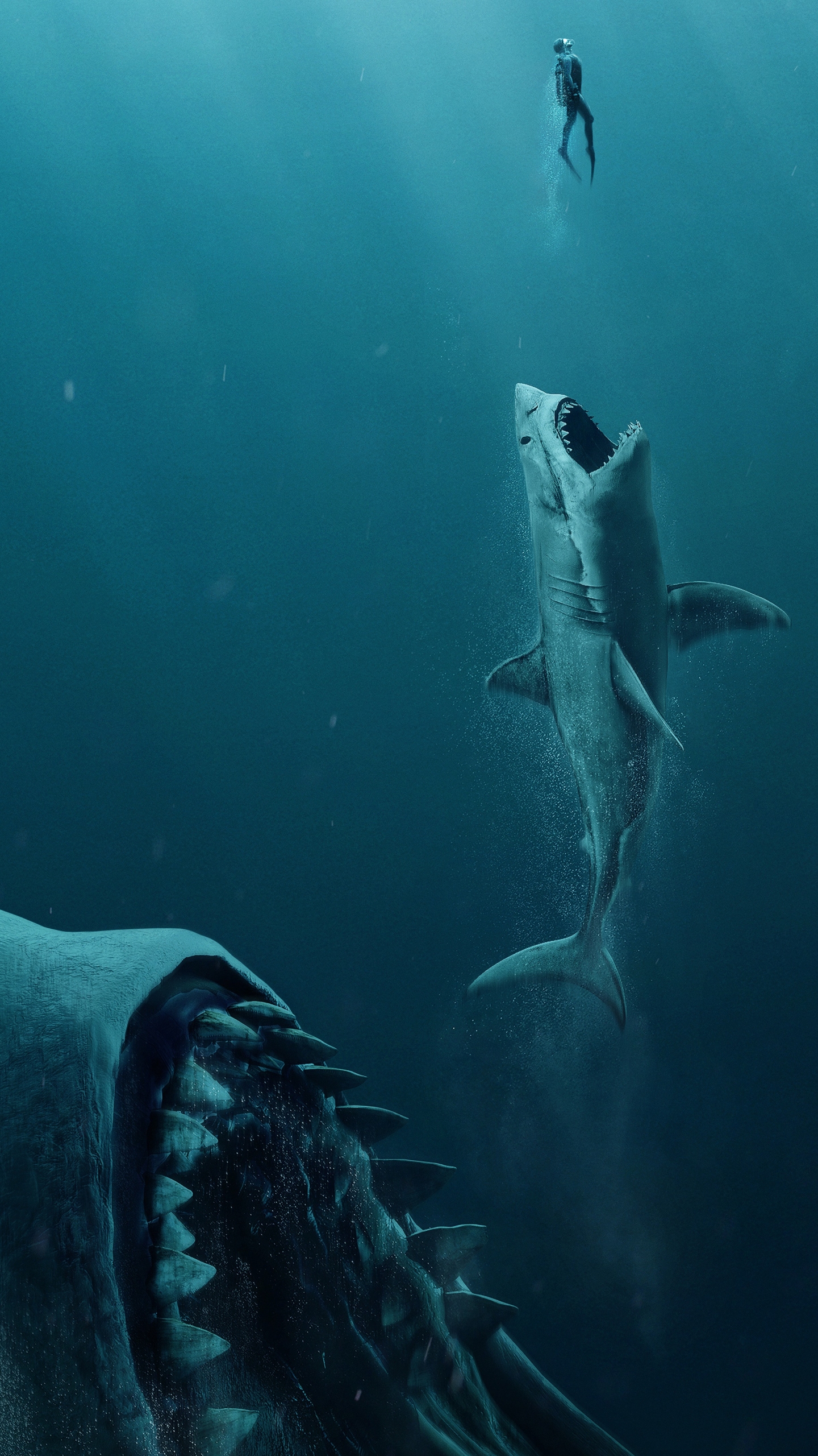 Download mobile wallpaper Shark, Movie, The Meg for free.