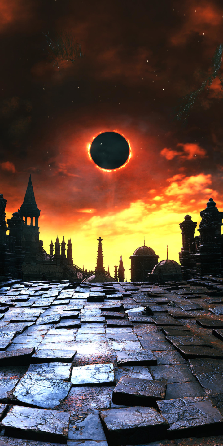 dark souls iii, video game, eclipse, dark souls Phone Background