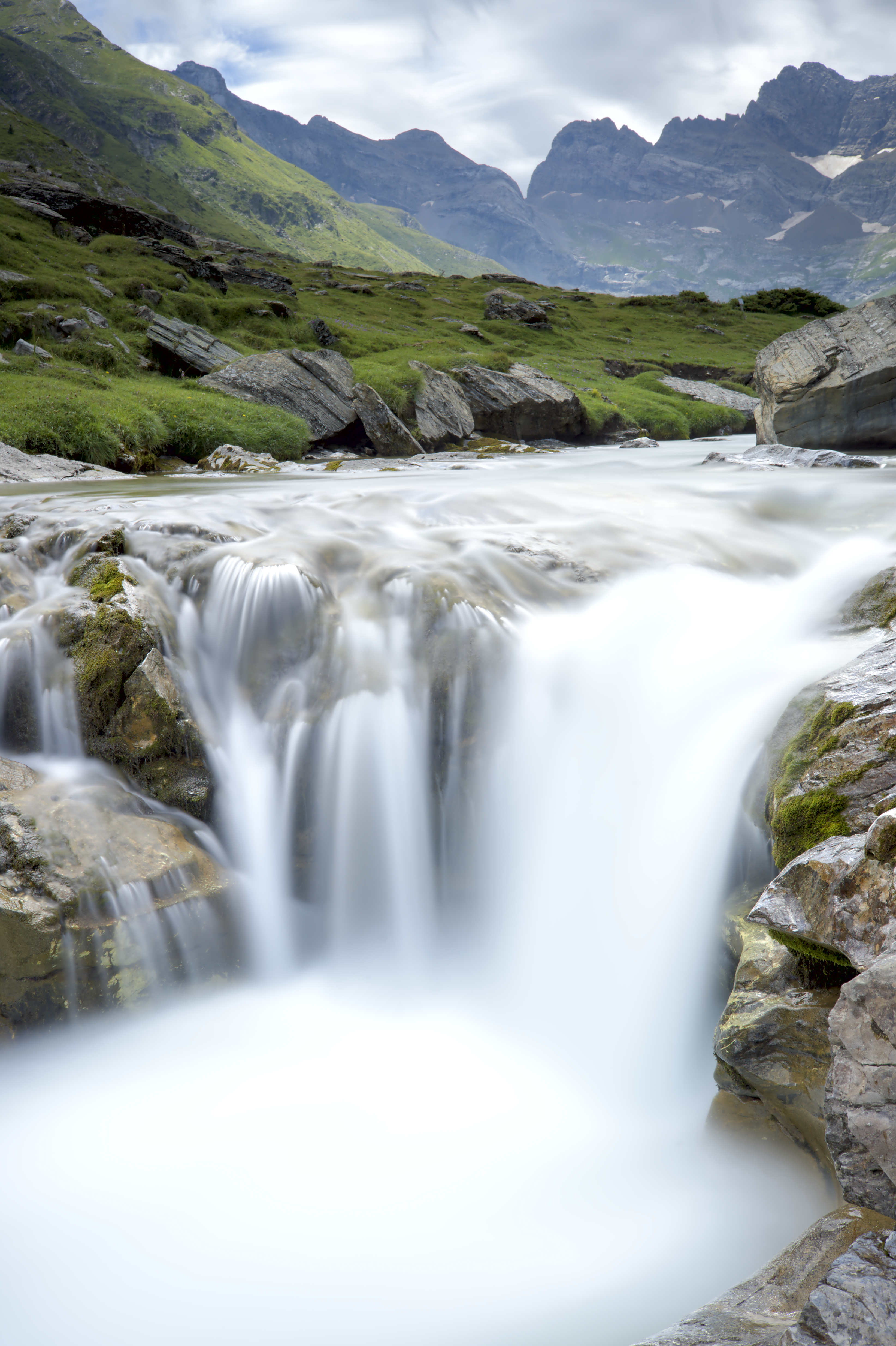 Free download wallpaper Water, Rocks, Waterfall, Flow, Stream, Stones, Nature on your PC desktop