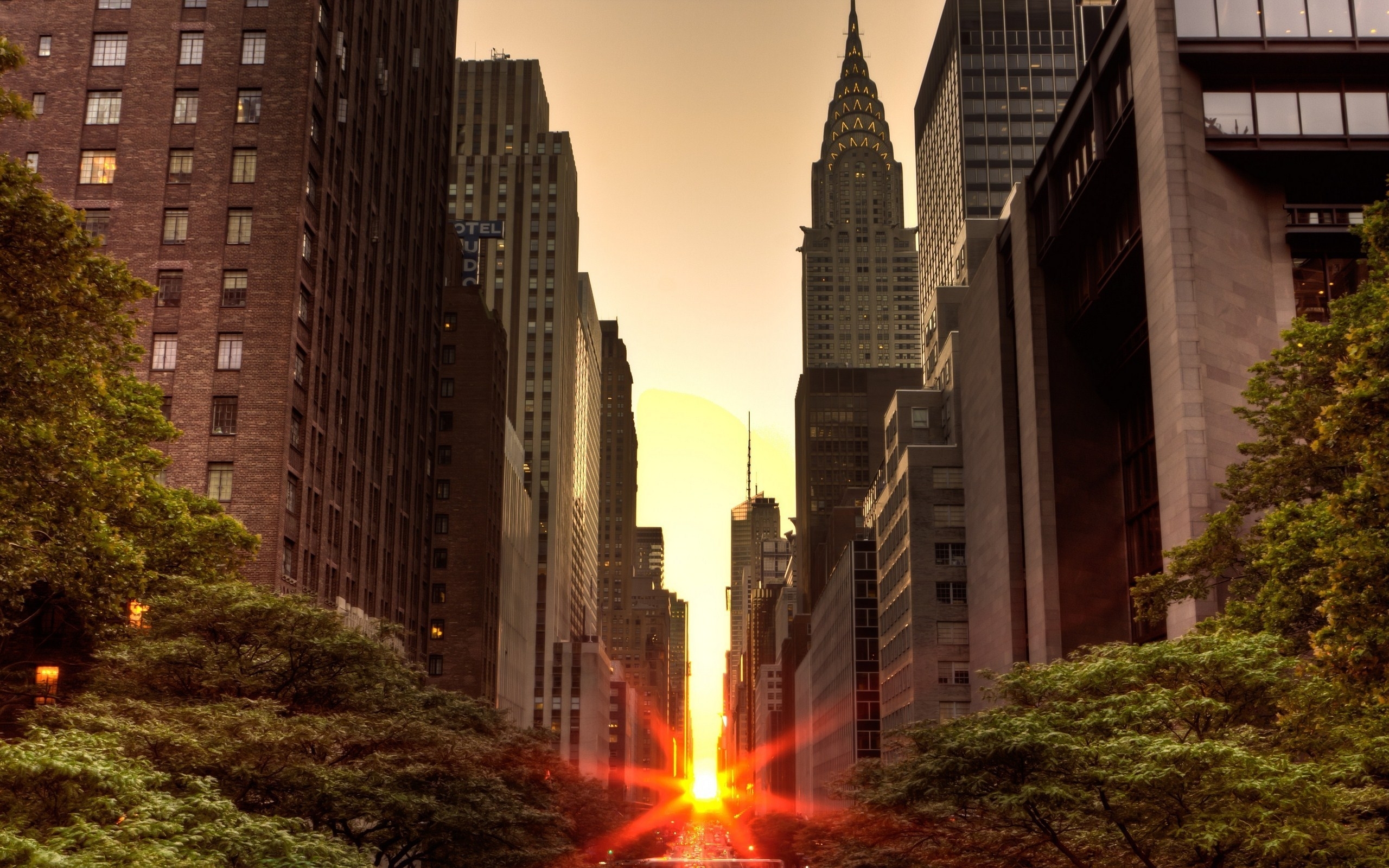 Free download wallpaper Sunset, Landscape, Cities on your PC desktop