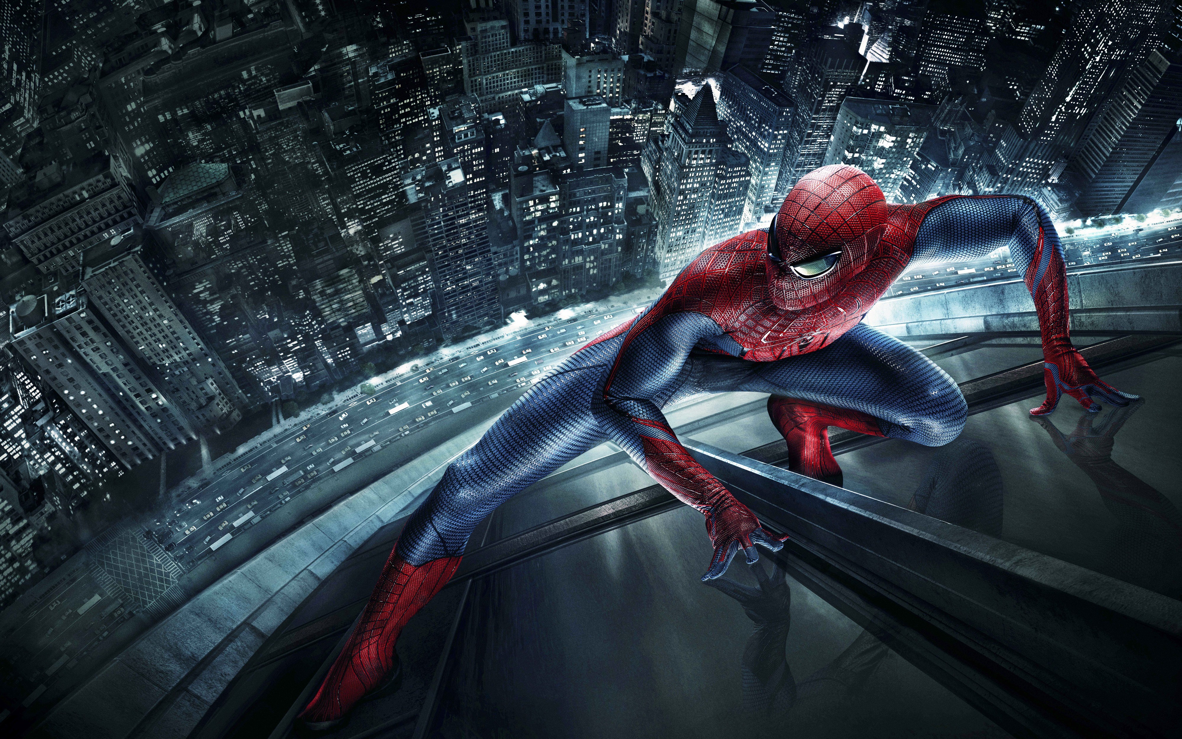 Download mobile wallpaper Spider Man, Building, Movie, The Amazing Spider Man 2 for free.
