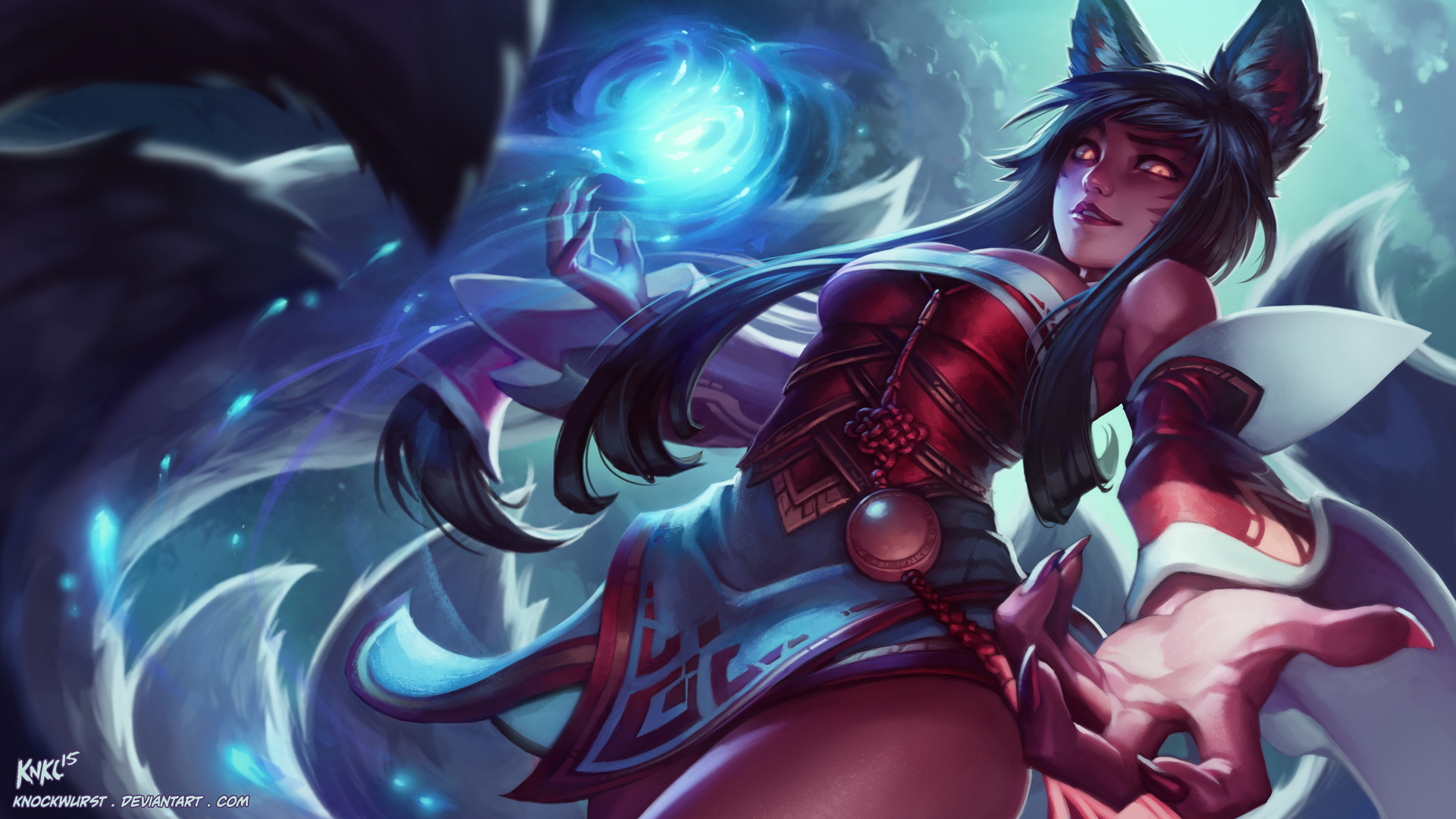 Download mobile wallpaper Magic, League Of Legends, Video Game, Ahri (League Of Legends) for free.