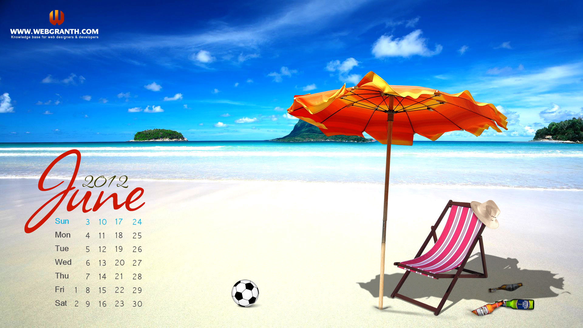Free download wallpaper Summer, Landscape, Sea, Beach on your PC desktop