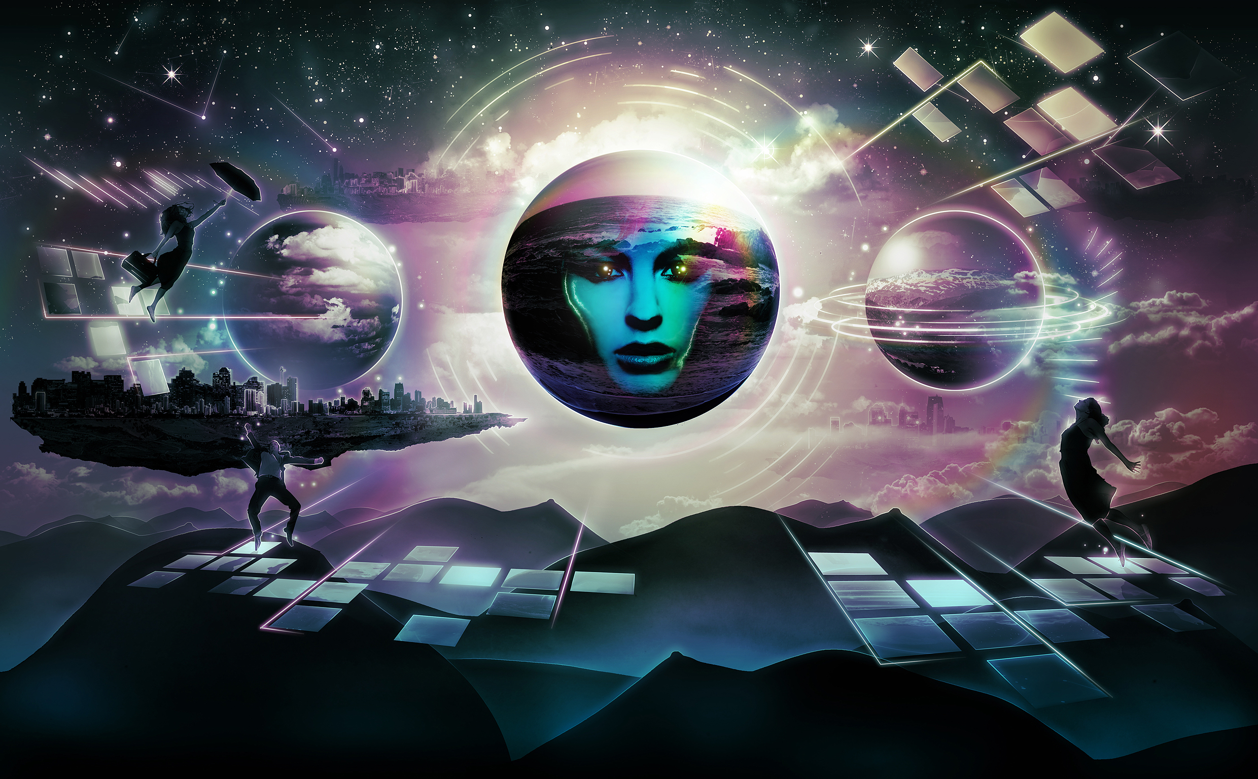 Free download wallpaper People, Fantasy, Artistic, Face, Surreal, Psychedelic on your PC desktop