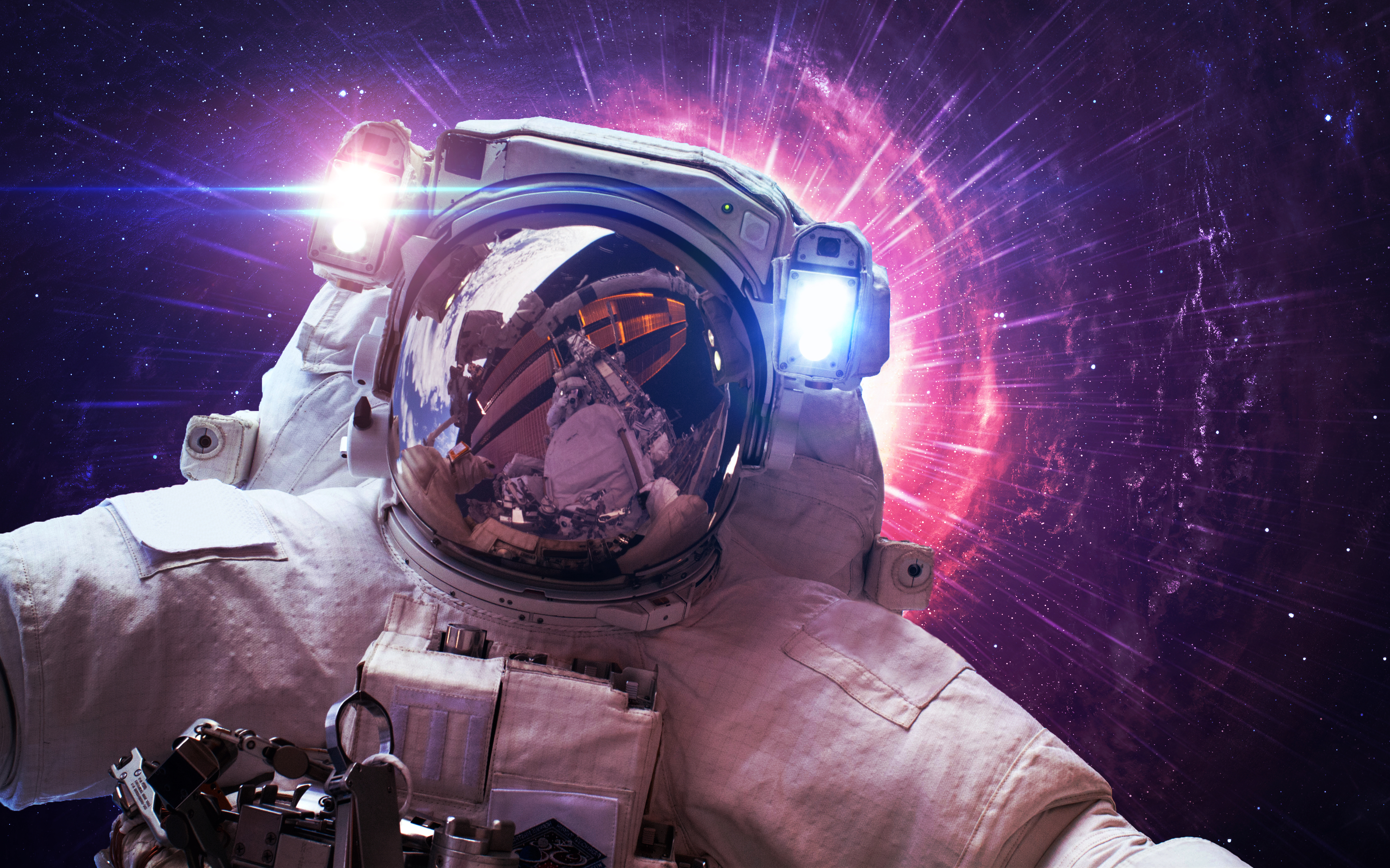 Free download wallpaper Stars, Space, Sci Fi, Astronaut on your PC desktop
