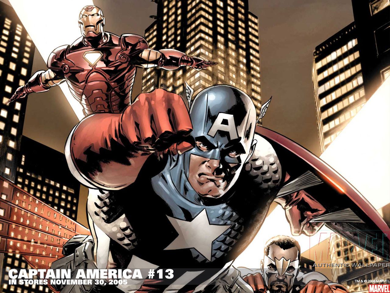 Download mobile wallpaper Iron Man, Captain America, Comics, Falcon (Marvel Comics) for free.