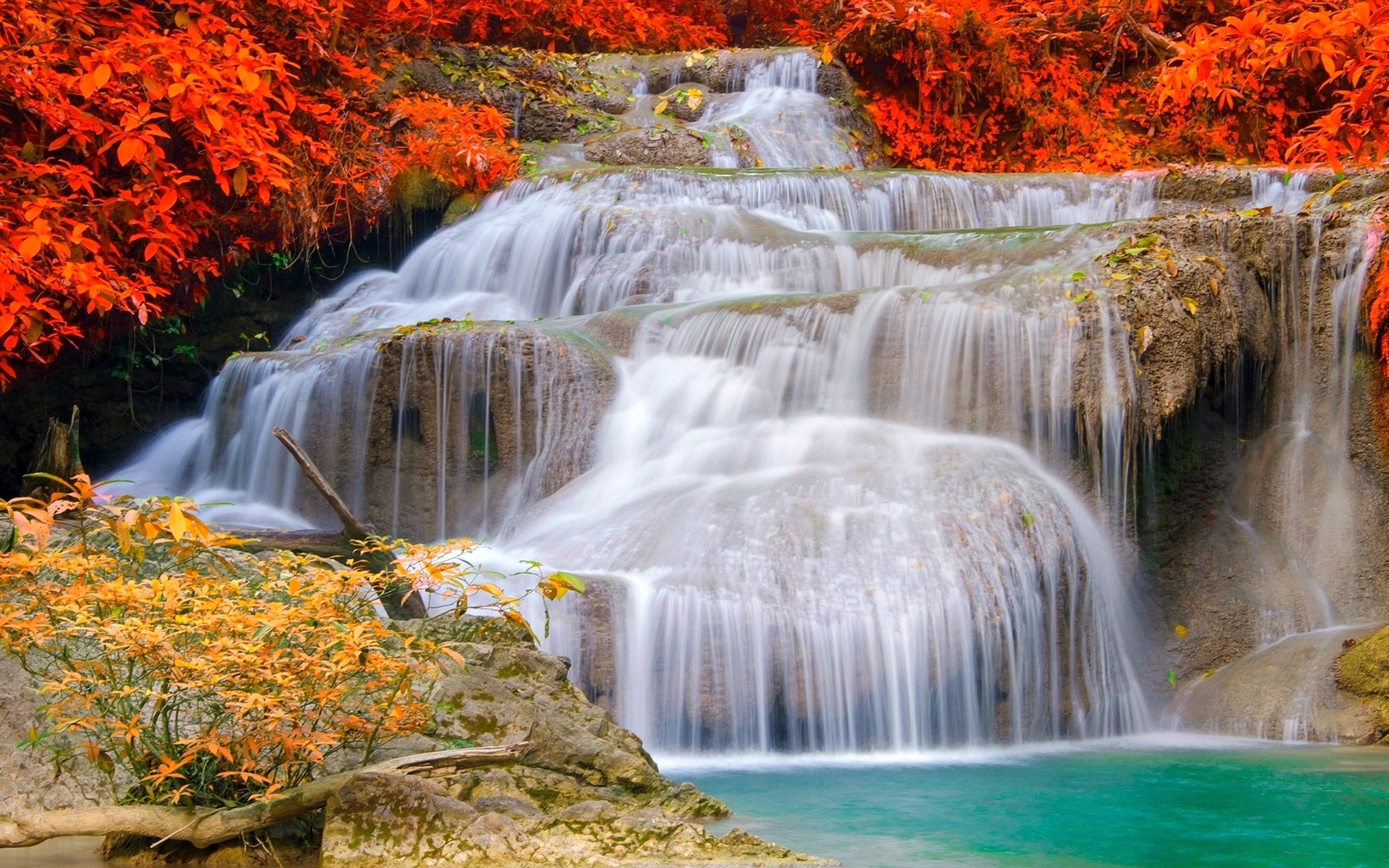 Handy-Wallpaper Wasserfall, Erde/natur kostenlos herunterladen.