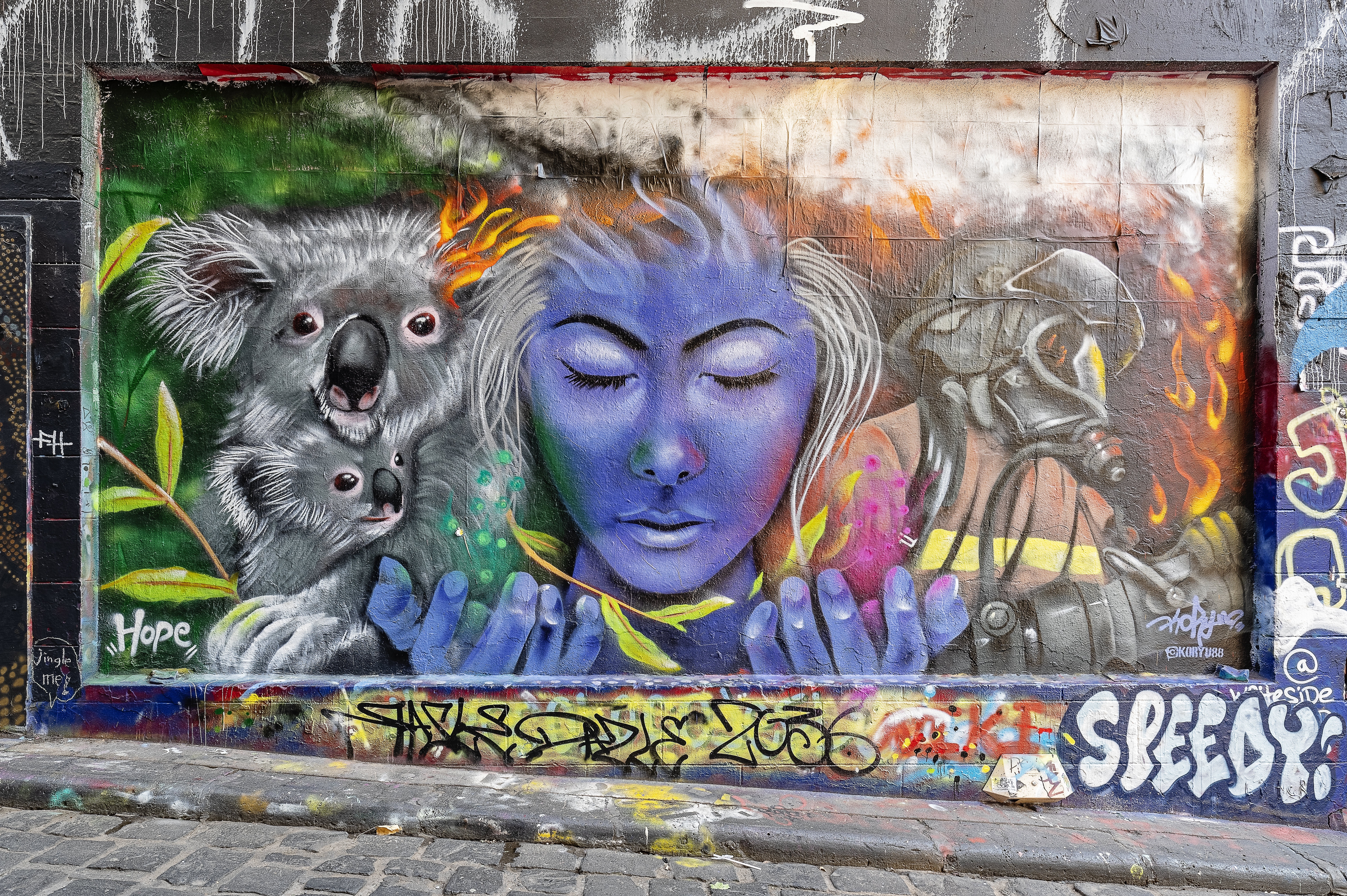 Téléchargez des papiers peints mobile Graffiti, Artistique, Australie, Melbourne gratuitement.