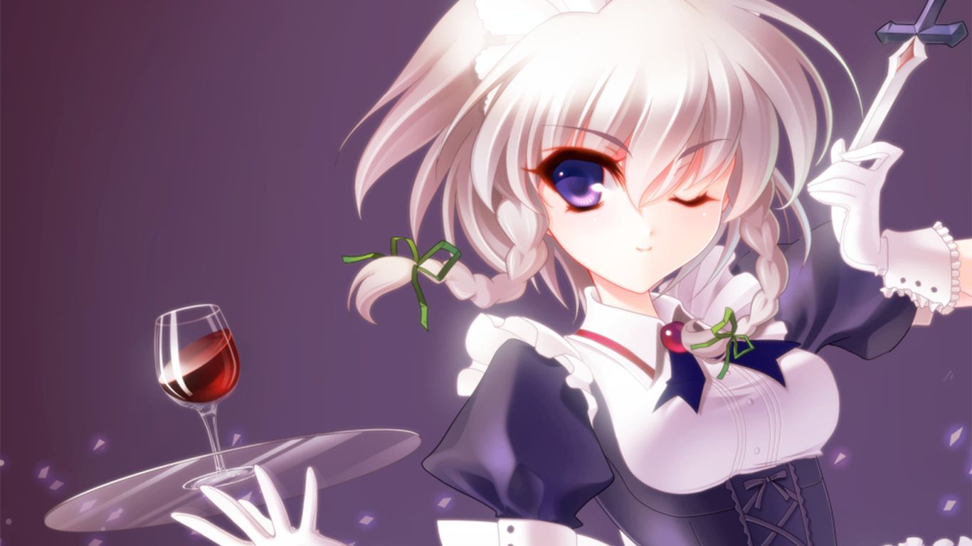 Téléchargez gratuitement l'image Animé, Touhou, Sakuya Izayoi sur le bureau de votre PC