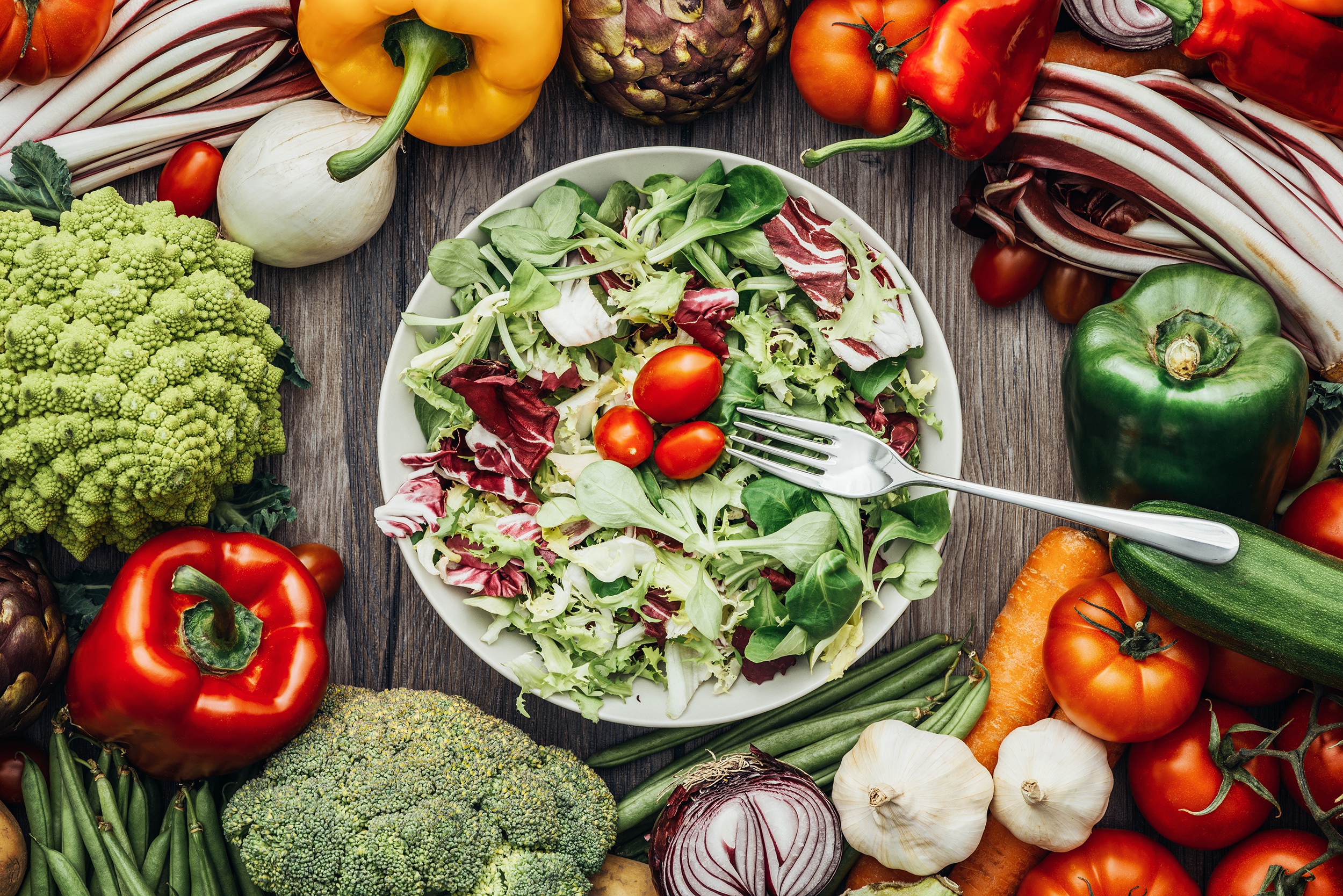 Download mobile wallpaper Food, Vegetables, Salad, Vegetable for free.