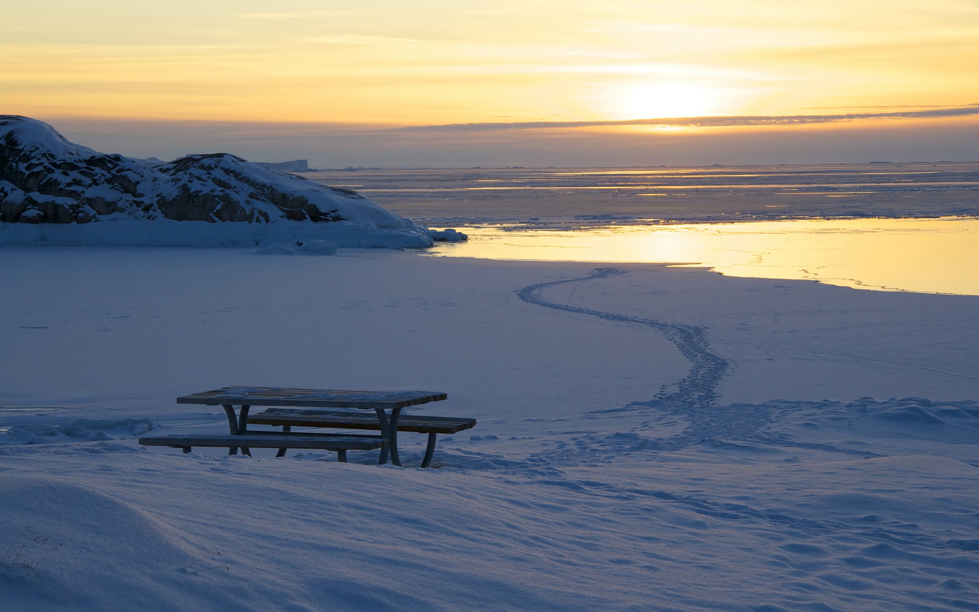 Descarga gratis la imagen Invierno, Fotografía, Atardecer en el escritorio de tu PC