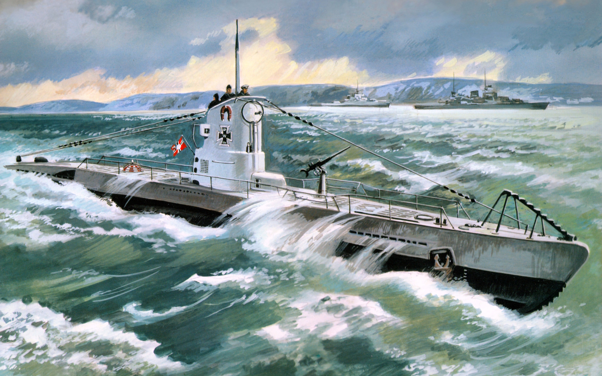 266121 baixar papel de parede militar, marinha alemã, submarino alemão tipo iib, submarino - protetores de tela e imagens gratuitamente