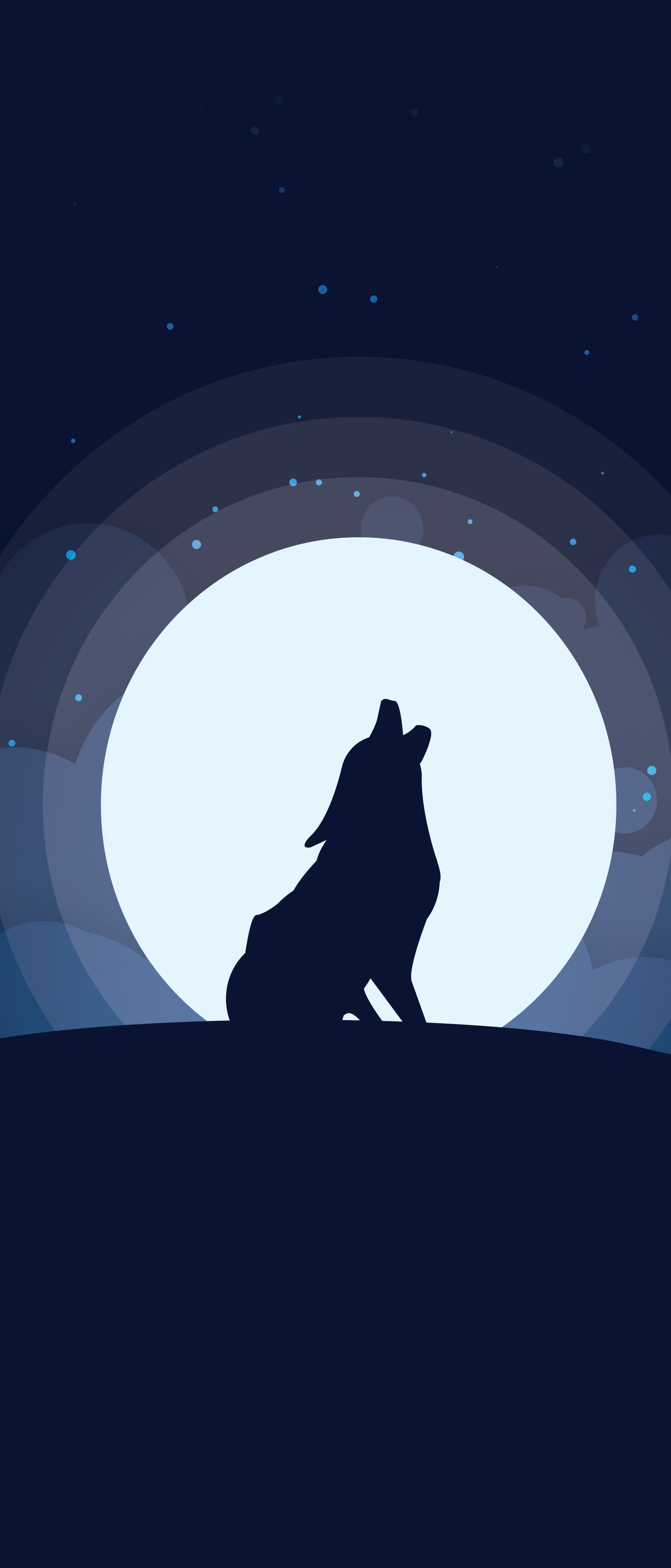 Download mobile wallpaper Night, Moon, Wolf, Animal, Howling, Wolves for free.