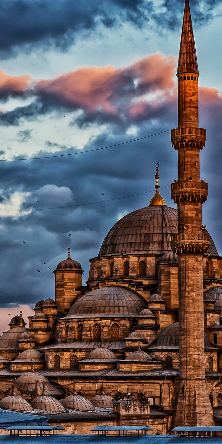 Скачать картинку Архитектура, Купол, Турция, Мечеть, Стамбул, Религиозные, Мечеть Султана Ахмеда, Мечети в телефон бесплатно.