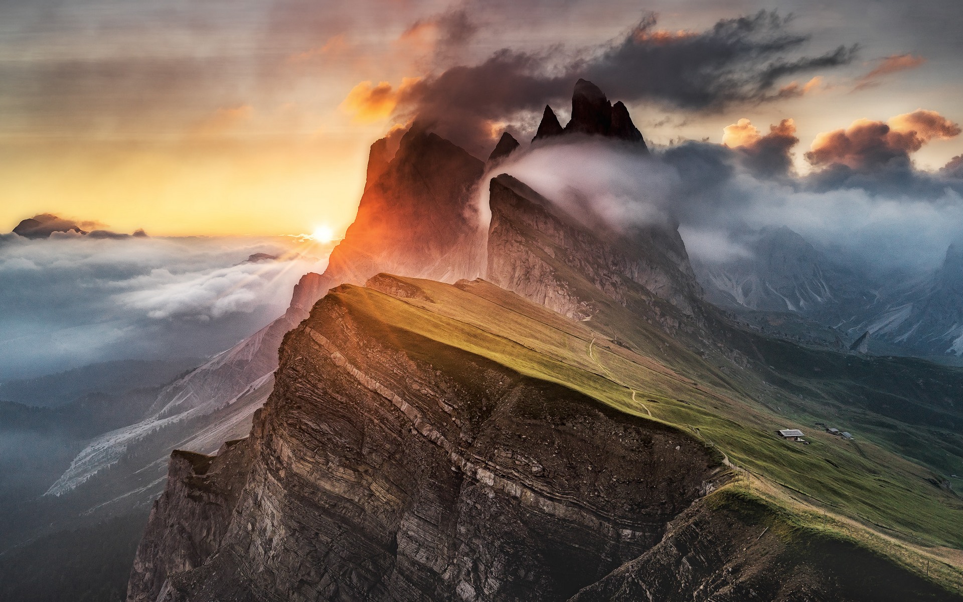 Handy-Wallpaper Gebirge, Wolke, Erde/natur kostenlos herunterladen.