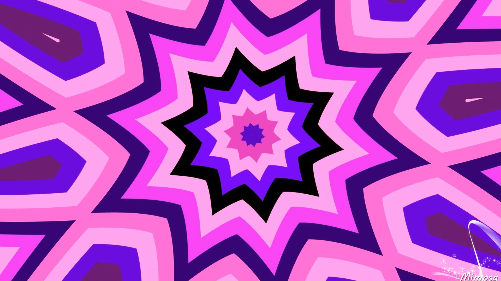Laden Sie das Abstrakt, Rosa, Muster, Farben, Kaleidoskop, Stern-Bild kostenlos auf Ihren PC-Desktop herunter