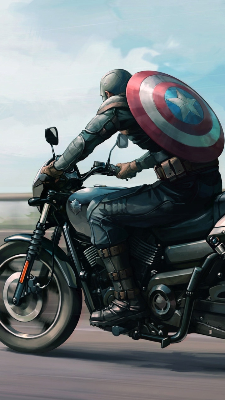 Скачать обои Капитан Америка: Зимний Солдат на телефон бесплатно