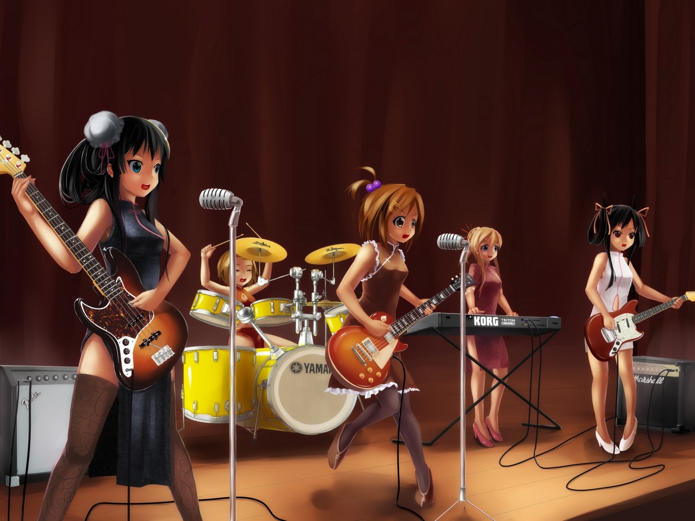 Free download wallpaper Music, Anime, Girls on your PC desktop