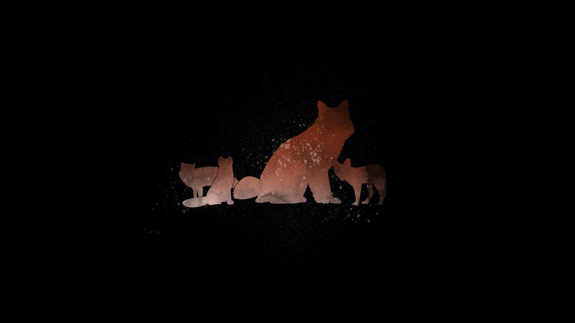 Laden Sie das Tiere, Fuchs, Minimalistisch, Künstlerisch, Tierbaby, Jungtier-Bild kostenlos auf Ihren PC-Desktop herunter