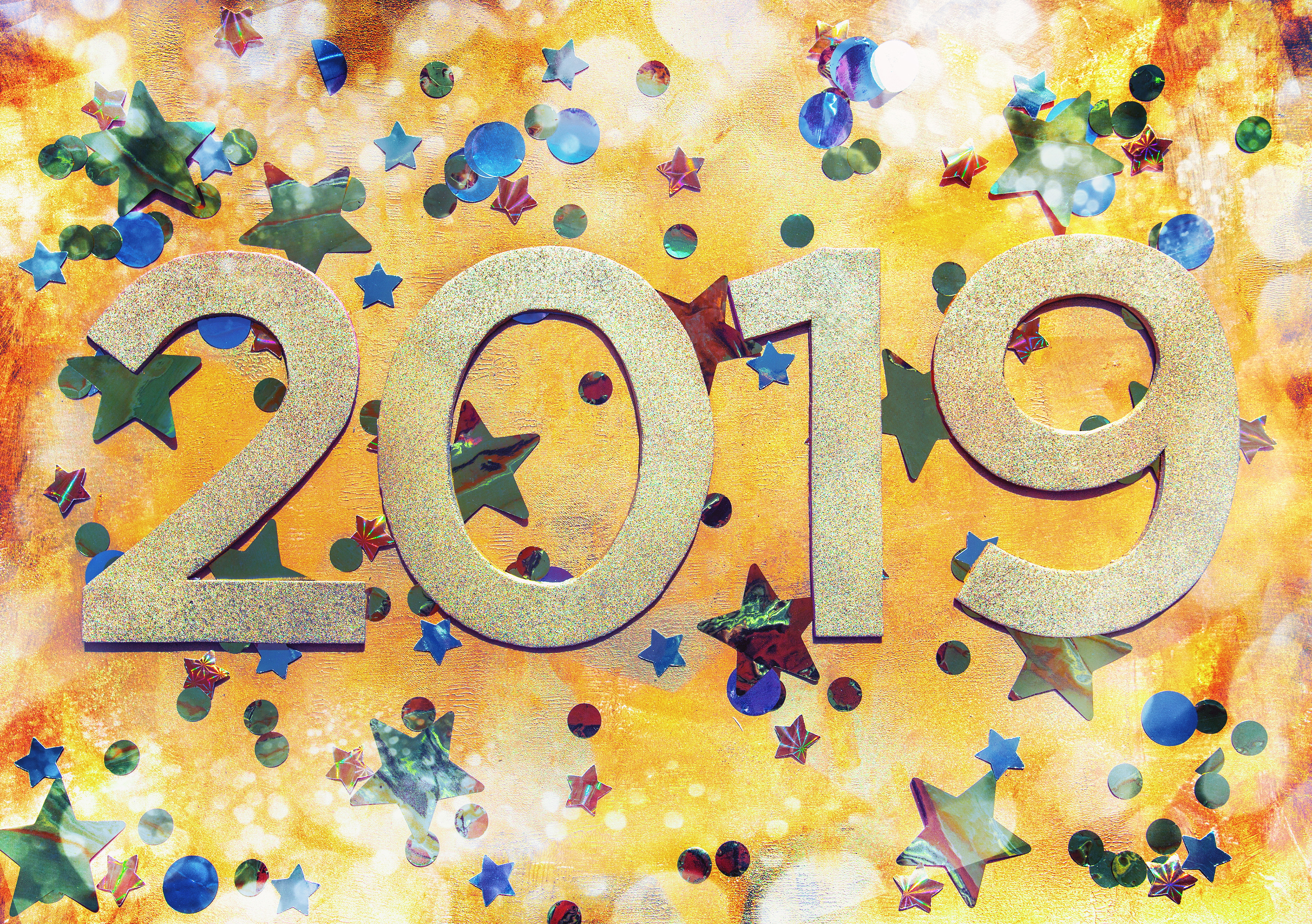 Téléchargez des papiers peints mobile Vacances, Nouvel An 2019 gratuitement.