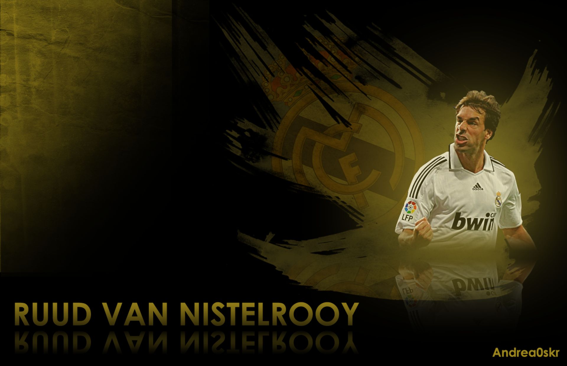 Download mobile wallpaper Sports, Soccer, Real Madrid C F, Ruud Van Nistelrooy for free.