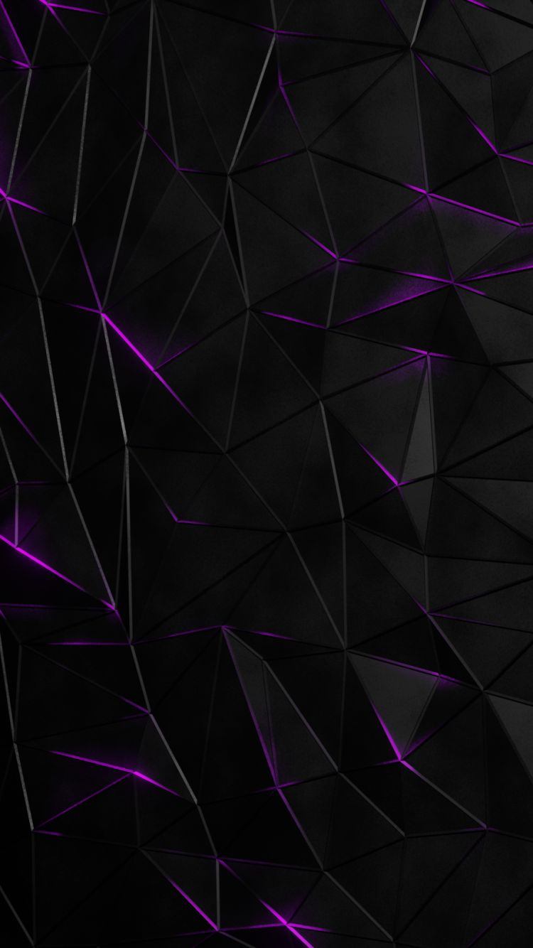 無料モバイル壁紙概要, 紫の, 三角形をダウンロードします。