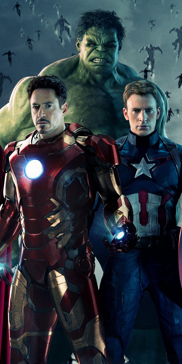 Handy-Wallpaper Hulk, Robert Downey Jr, Chris Evans, Filme, Ironman, Kapitän Amerika, Rächer, Die Rächer, Avengers: Age Of Ultron kostenlos herunterladen.